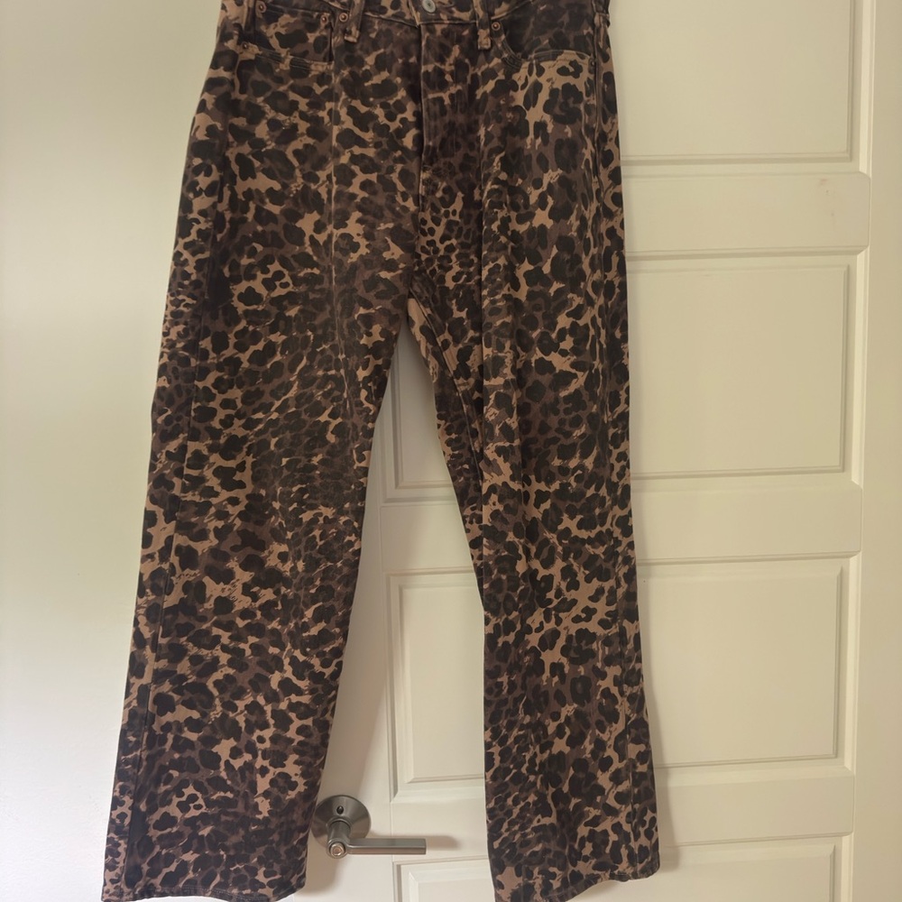 Abercrombie & Fitch Brown Patterned Pants